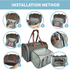 Mr. Peanut's Gold Series Standard Size Airline Compliant Expandable Pet Carrier V2.0